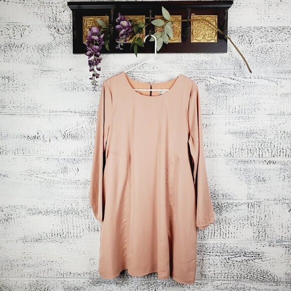 Movint Mauve Tunic Tencel Long Sleeves Dress - Picture 1 of 11